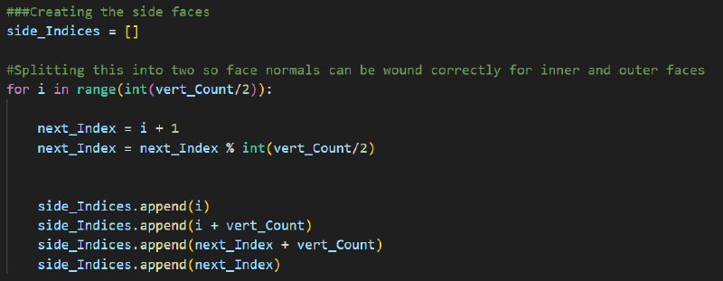 A screenshot of colour-coded code