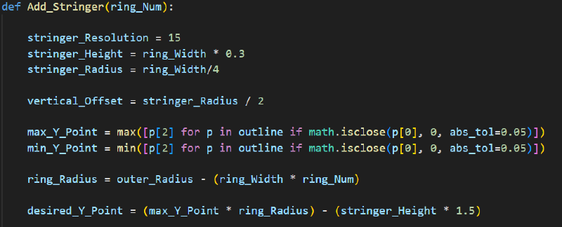 A screenshot of colour-coded code
