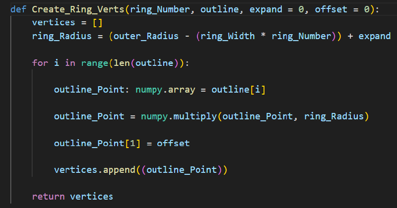 A screenshot of colour-coded code